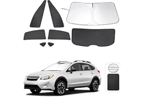 TINGLU Window Shades for Subaru Crosstrek 2013 2014 2015 2016 2017 Accessorie Car Side Full Windows Rear Triangular Windshield Sun Shade Sun UV Rays & Privacy Protection for Camping,Napping 8PCS