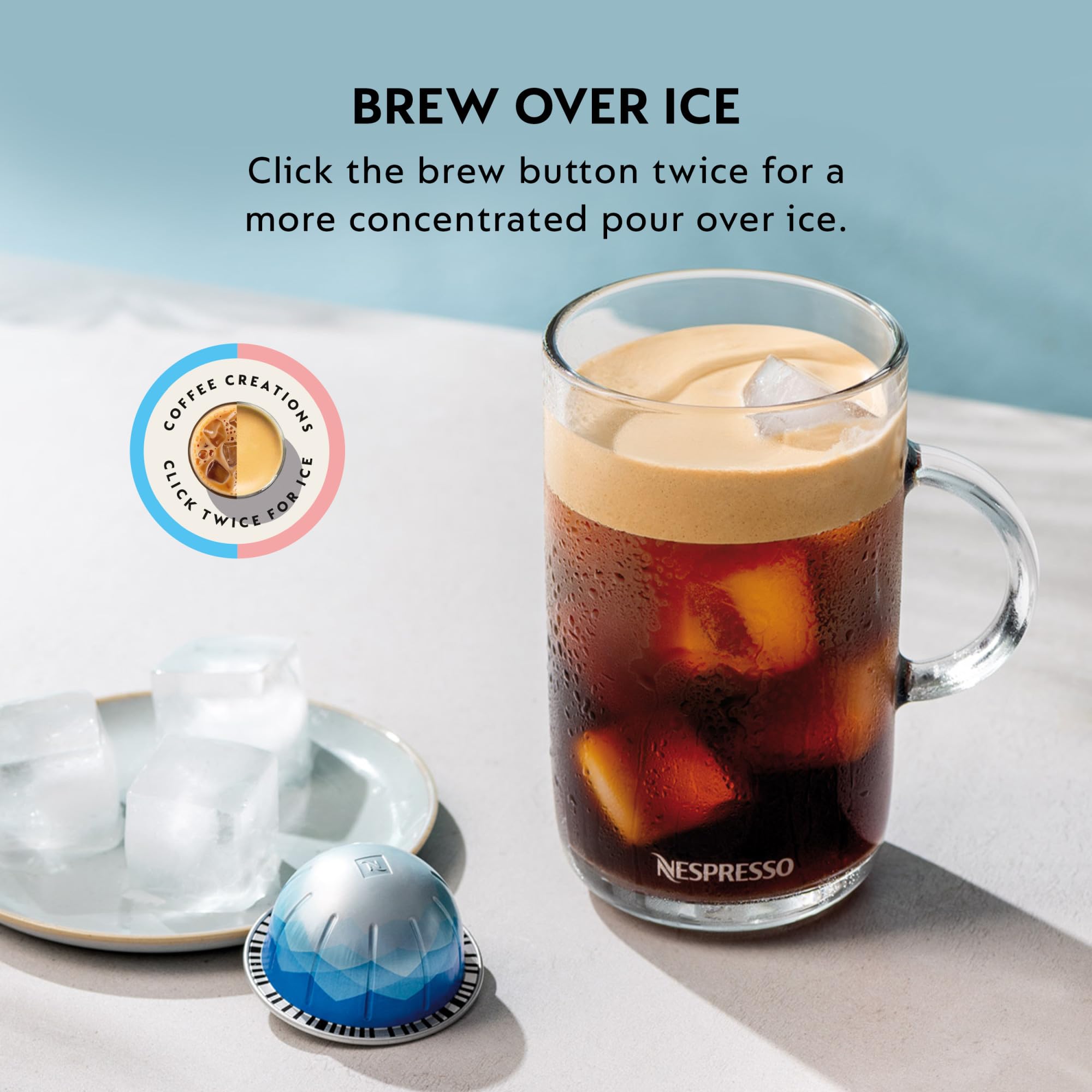 Nespresso Vertuo Pop+ Coffee and Espresso Maker by De'Longhi, Black Matte with Dark Chrome