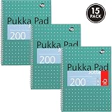 Pukka Pad Metallic Jotta Book A4 Plus 15 Pack 80GSM 200 Pages Green view 2