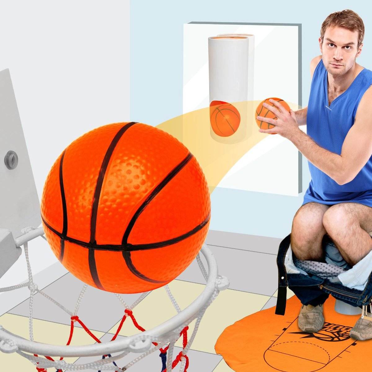 Toilet basketball Clearance