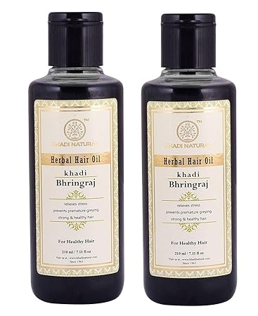 Buy Khadi Herbal Bhringraj Hair Oil 210ml Pack Of 2 Online At Low Prices In India Amazon In