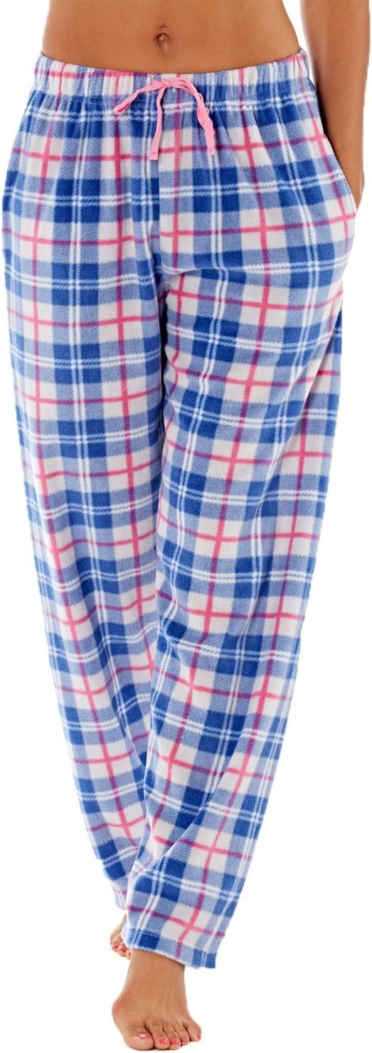Ladies Fleece Pyjama Pajama Bottoms Lounge Pants PJ Nightwear