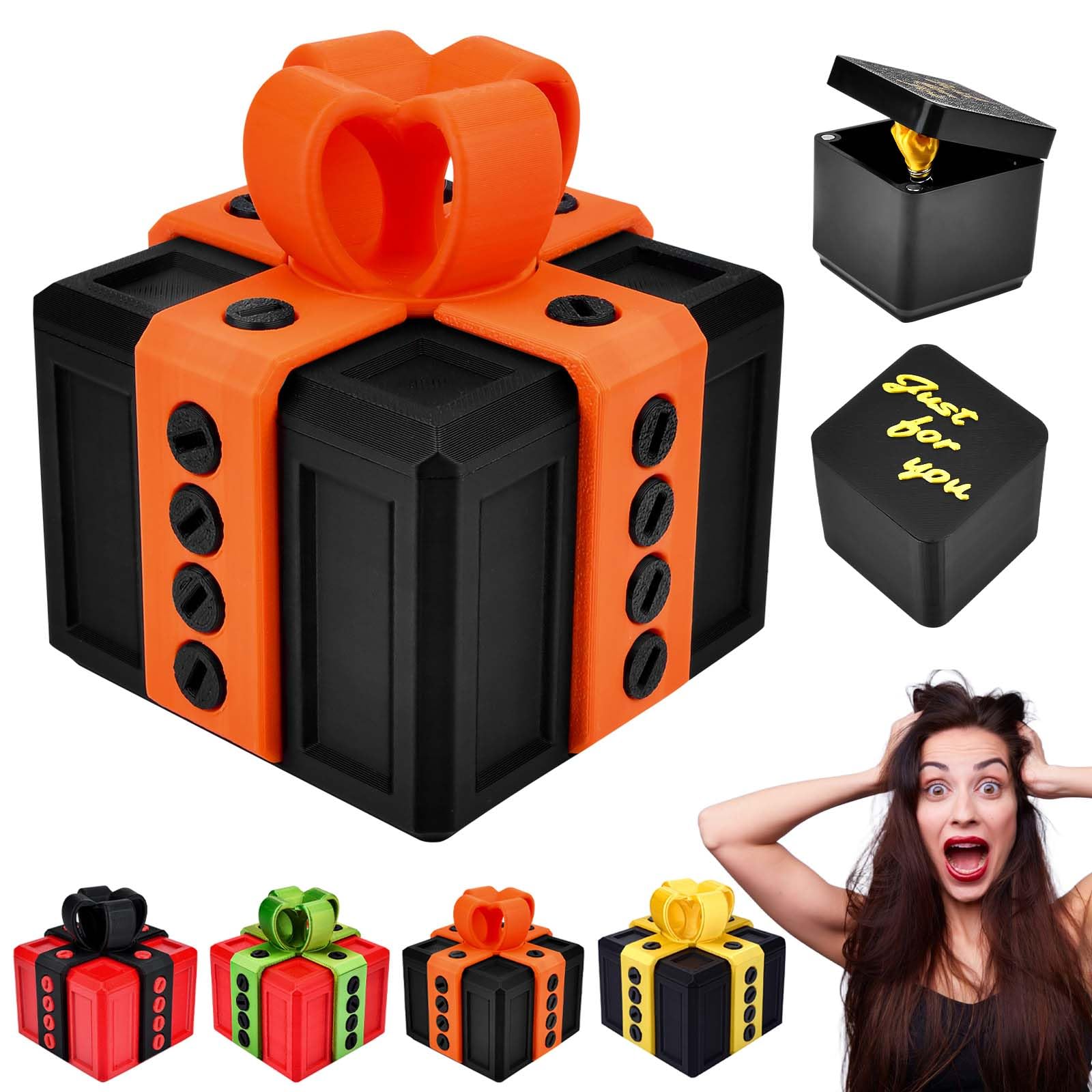 Annoying Gift Box with Finger, 3D Printed Fun Gag Gifts Pranks for Adults, Novelty Puzzle Gifts Boxes Home Ornaments, Easter Birthday Surprise Joke Gifts for Men Women — image 1