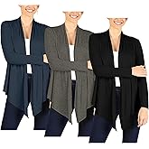 Simlu 3 Pack Lightweight Cardigans for Women Reg and Plus Size Light Cardigans for Women Summer Long Sleeves