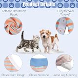 FEimaX Dog Recovery Suit After Surgery XS Blue 95% Cotton Lycra view 4