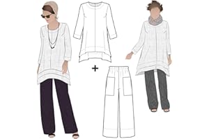 ARC Style Sewing Pattern - Daisy Designer Pant and Tunic Outfit (Sizes 18-30) - Click for Other