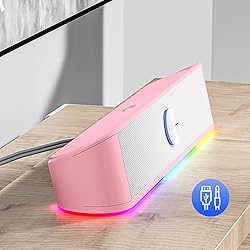 Redragon GS560 RGB Desktop Soundbar, 2.0 Channel