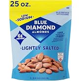 Blue Diamond Almonds Lightly Salted Flavored Snack Nuts, 25 oz, Pack of 1