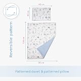 Baby Comfort 2-Piece Toddler Duvet & Pillow Set Ocean 120x90 cm 100% Cotton view 4