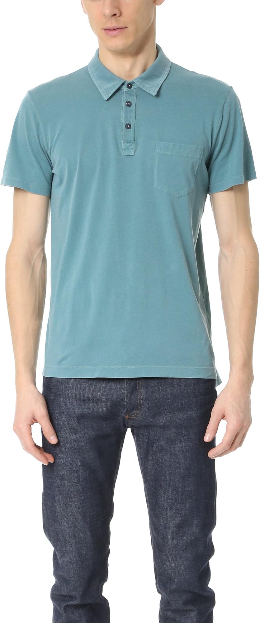 Mills Supply Men's Pigment Basic Polo Shirt, Vintage Sage, Medium