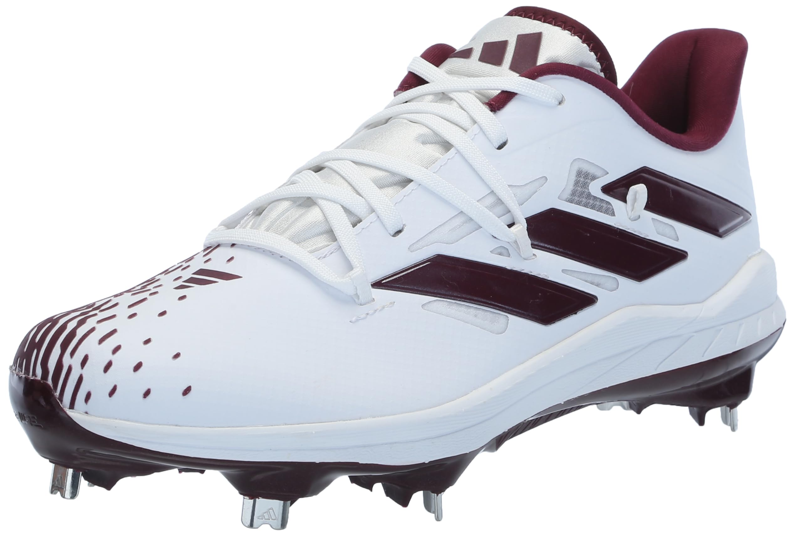 adidas Men's Adizero Afterburner 9, White/Team Maroon 2/White, 7 Image