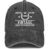 70th Birthday Gifts for Men Women Hats 1955 Vintage 70 Year Old Embroidered Baseball Cap