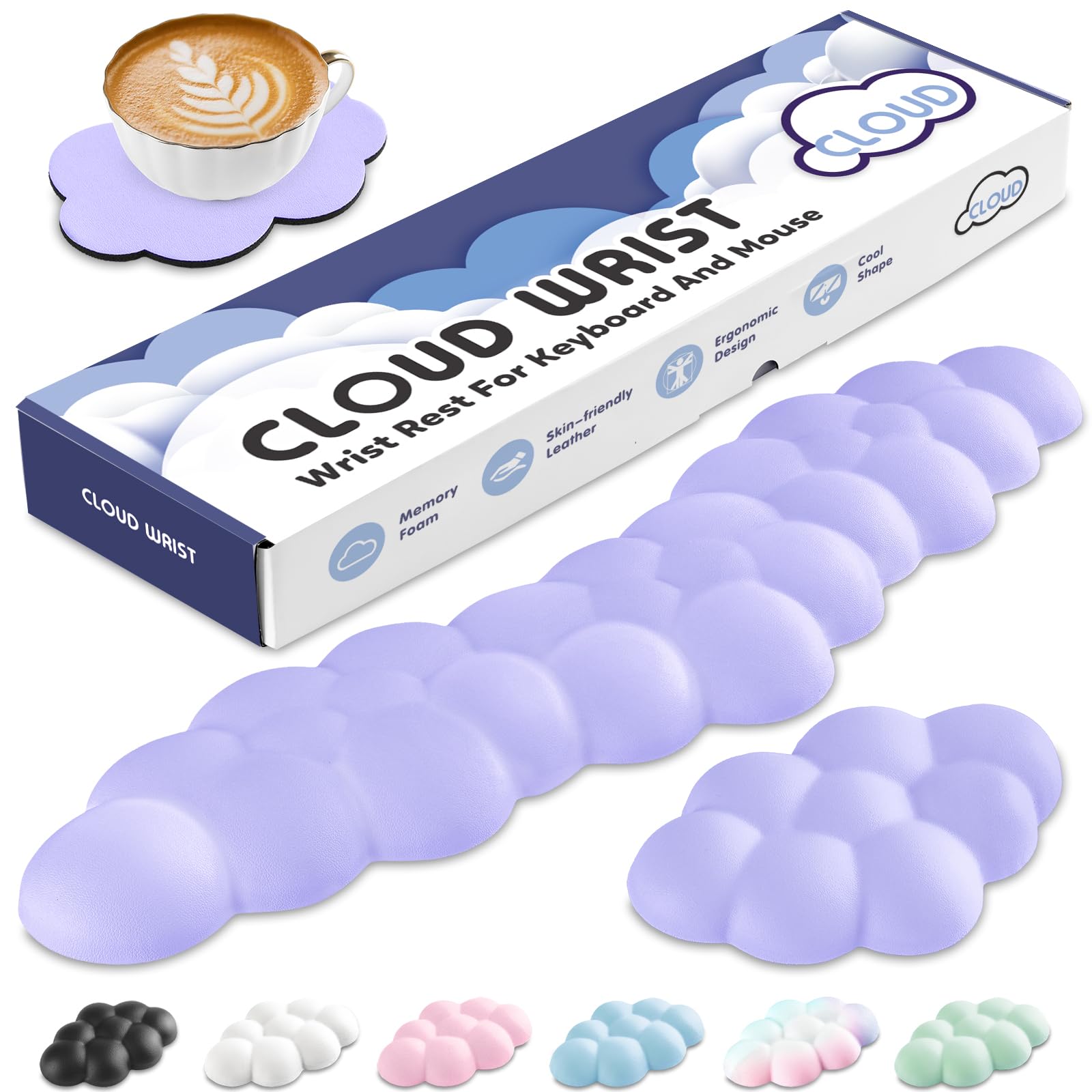 Sushret Cloud Wrist Rest for Keyboard and