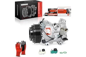A-Premium Air Conditioner AC Compressor with Clutch Compatible with Lexus GS300 3.0L 2006, GS350 3.5L 2007-2011, IS250 2.5L 2