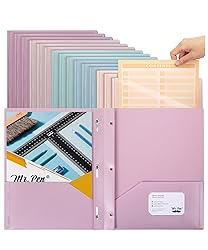 Mr. Pen- Plastic Folders with Pockets and
