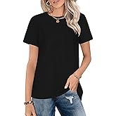 T Shirts for Women Graphic Short Sleeve Tees Summer Crewneck Loose Tops Blouse