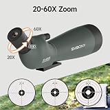 SVBONY SV28 Upgrade 20-60x80 Spotting Scope with Tripod Phone Adapter view 2