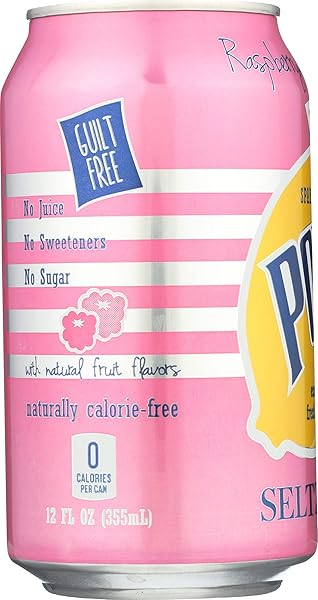 POLAR BEVERAGES RASPBERRY PINK LEMONADE SELTZER, 12 FZ