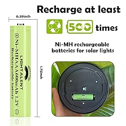 Lightalent Ni-MH AAA Rechargeable Batteries, Triple