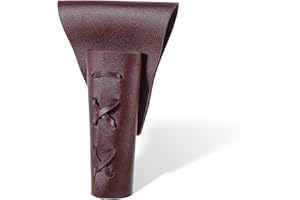 Psyqtsuary Medieval Leather Sword Frog Holster Knight Belt Dagger Katana Holster, Medieval Dagger Holster, Medieval-Style Dagger Holster, Dagger Belt Leather Sheath Adjustable Sword Frog Holster