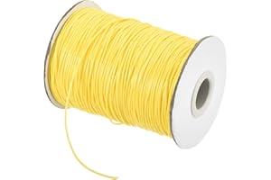 MECCANIXITY Waxed Cord 0.8mm Waxed Polyester Cord 175 Yard Wax Thread String for Bracelet Making,Necklaces, Beading,Jewelry M