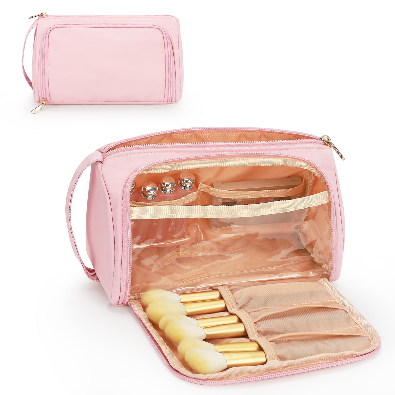 Photo 1 of CUBETASTIC Small Makeup Bag, Makeup Pouch, Travel Cosmetic Organizer for Women