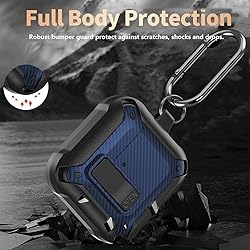 Olytop for Airpods 4 Case with Lock Clip, Rugged