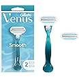 Gillette Venus Smooth Womens Razor, Includes 1 Handle, 2 Razor Blade Refills
