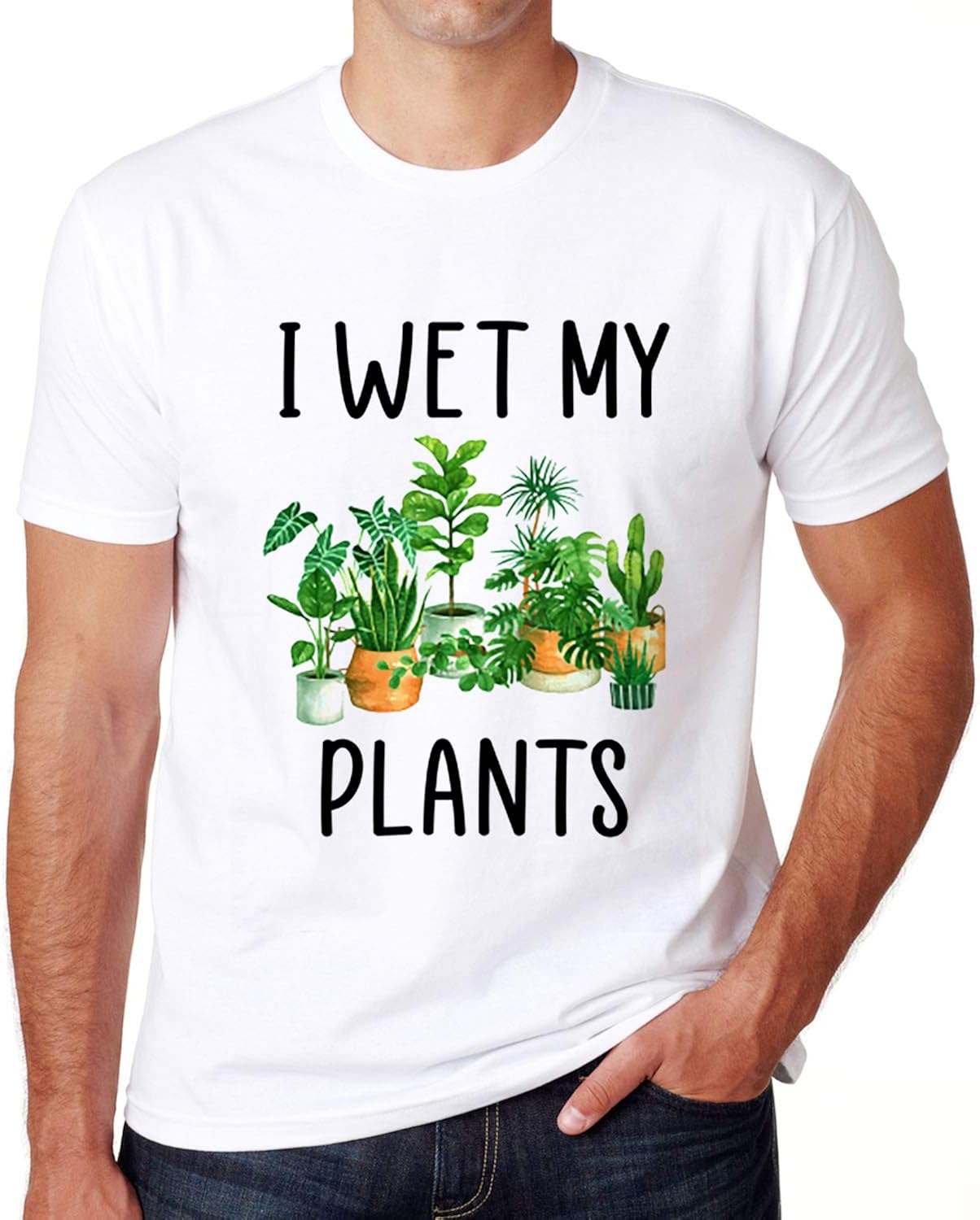 I Wet My Plants Gardening Garden TShirt i Wet My Plants Shirt (Design 1)