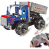 STEM Learning Kit | Truck Construction Toys with Remote Control, Cool Educational Engineering Building Set for Boys and Girls