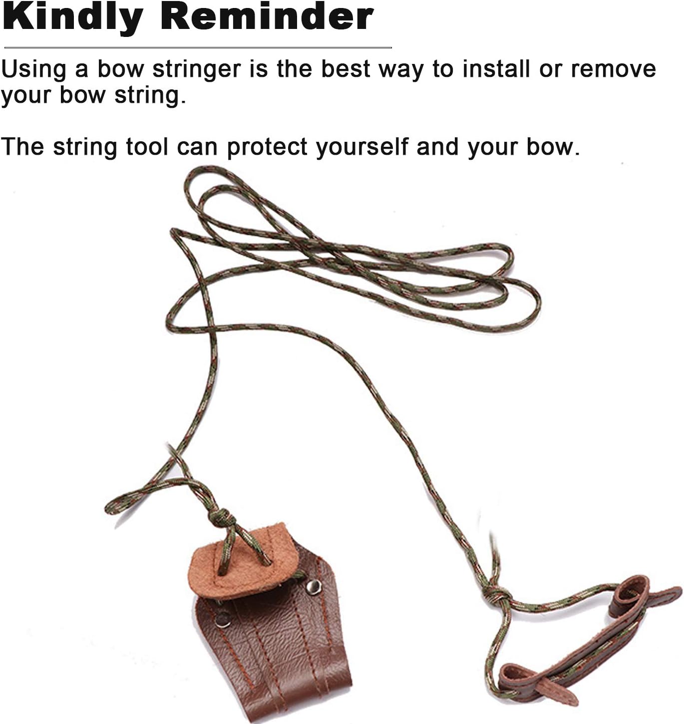 ASDW Archery Recurve Bow Stringer Bow String Tool Bowstring Rope Limbsaver Tool for Recurve Bow and Traditional Longbow : Sports & Outdoors
