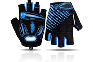 BIKINGMOREOK Bike Cycling Gloves for Men Women,Non-Slip Breathable 5MM Gel Pads DH Mountain Road Bicycle Gloves for MTB Biking Cycling,Workout Sports