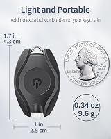 Uniclife 5 Pack LED Keychain Flashlight 14 Lumen Mini Torch 2 Modes view 4