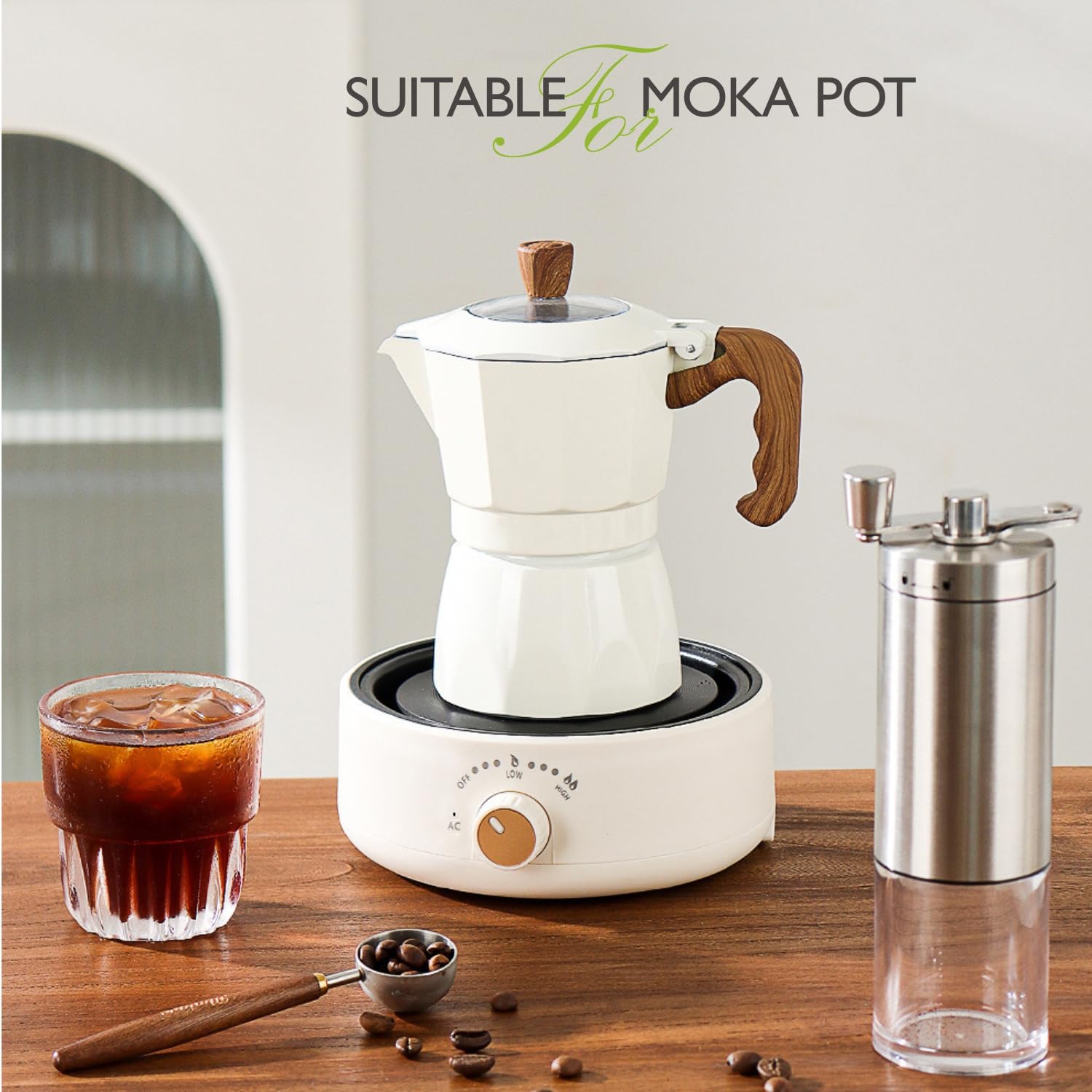 Mini Hot Plate, Electric Stove - 500w Hot Plate, Small Electric Stove, Perfect Size For Moka Pot, Making tea And More, Suitable For Kitchen, RV Camping, Outdoor Use