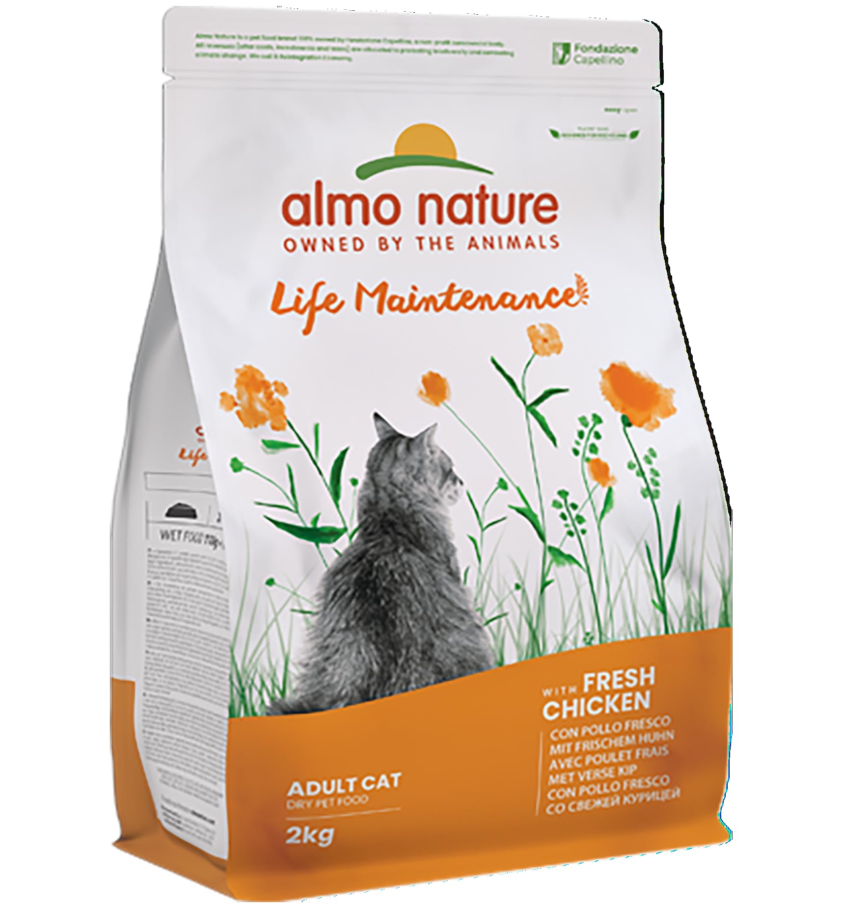Almo Nature Life Maintenance Dry Cat Food with Chicken and Rice - 2kg