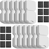 Cat Water Fountain Filter: 24 Cat Fountain Filter Replacement - 12 Carbon Filters & 12 Foam Filters - Suitable for IHOUONE Stainless Steel pet Fountains