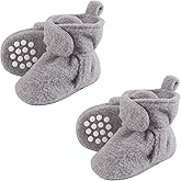 Luvable Friends Baby Cozy Fleece Booties Multi-pack