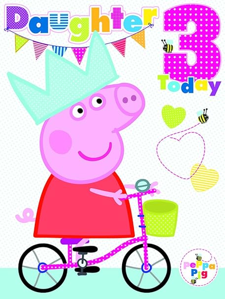 Peppa Pig Buon Compleanno Carta Per Uno Di Due Anni Da Danilo Pg002 Ebay