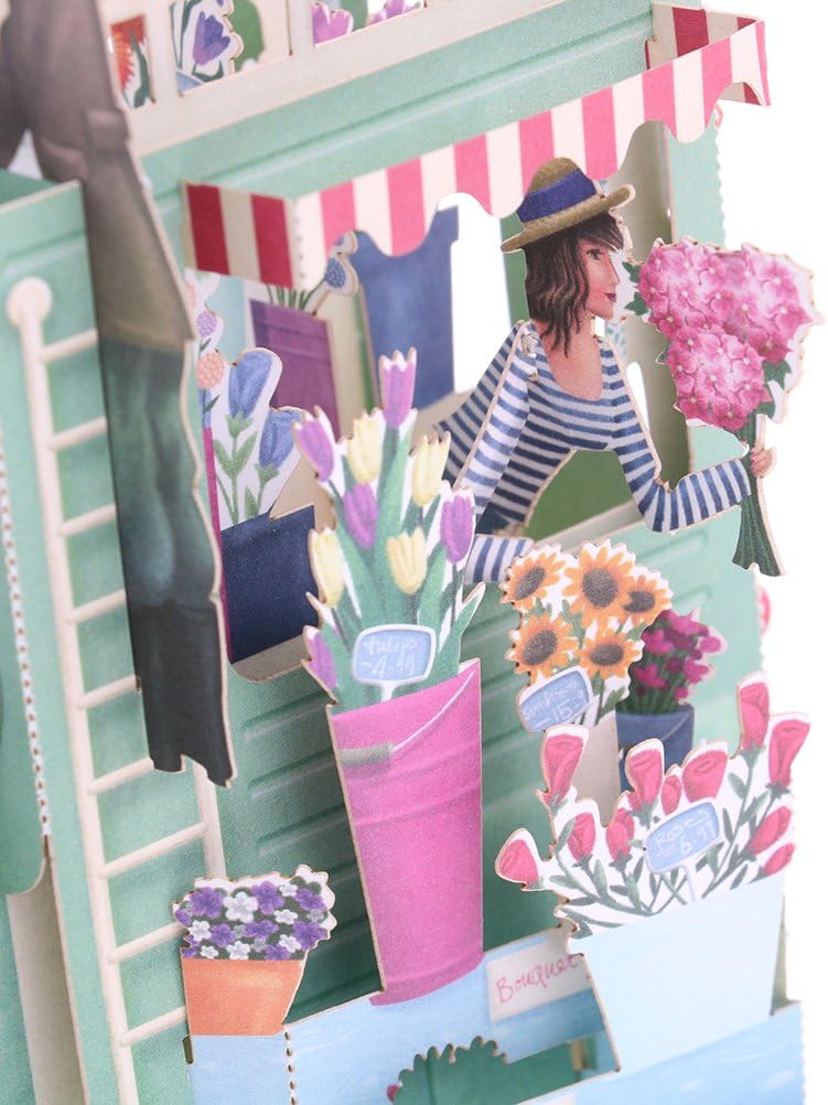 Bloomeet 3D Pop-Up Greeting Cards Handmade Flower Float Hollow Cut Loveing Card for Birthday to Your Lovers Friends, with Envelope - Image 5