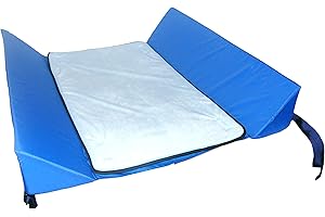 Skil-Care Bed Support System, 32" L x 34" W x 6" H, Attached 30-Degree Bolsters, Nylon Bottom & Pad - Pressure Relief, 556020