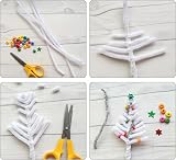 G2PLUS White Craft Pipe Cleaners 30cm 6mm 100pcs for Christmas Crafts view 4