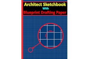 Architect Sketchbook with Blueprint Drafting Paper | Ideal for Students, Engineers, and Designers: 80 Pages | 5x5 mm White Gr