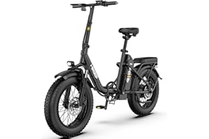 GLOBALKEEP 16" Folding Electric Bike Ebike for Adults, 750W Motor E-Bike, 48V Removable Battery 25-45 Mile Range, Commuter El