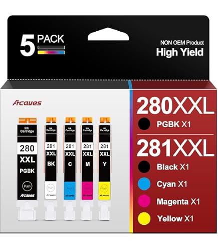 Amazon.com: 280XXL 281XXL Ink for Canon Ink 280 281 Replacement