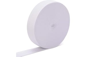 Airisoer Elastic Bands for Sewing 1 Inch 32 Yards White Knit Elastic Spool High Elasticity