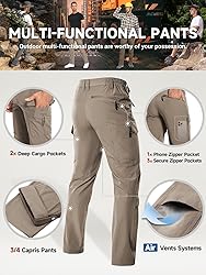 Moosehill Men's Hiking Cargo Pants Lightweight