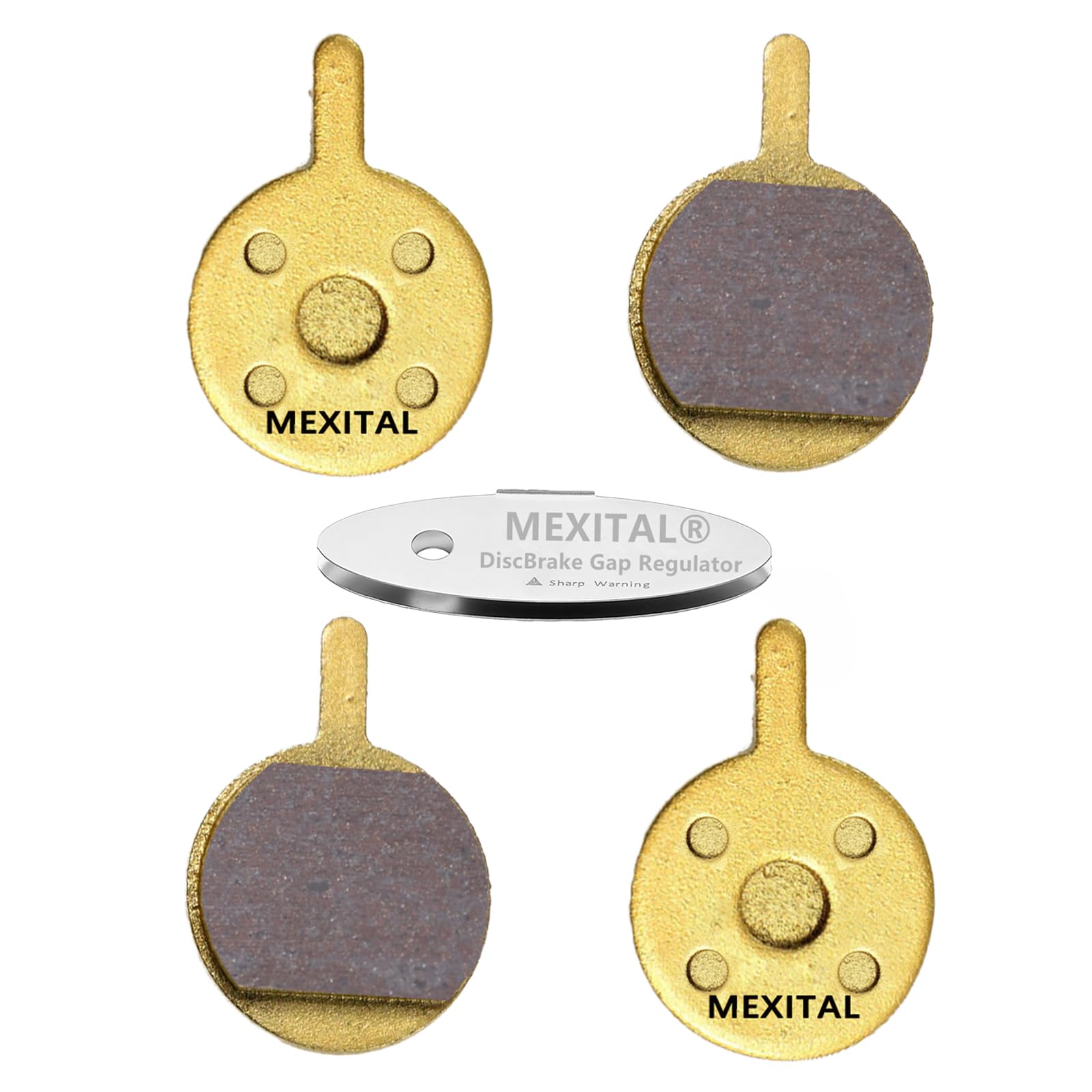 MEXITAL 2 pairs Sintered Disc Brake Pads fit for PROMAX DSK-400/410 / 610 / 610J / 650 / 650J / XNINE S14-2