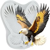 QDMOLDS Flying Eagle Silicone Mold Bald Eagle Chocolate Fondant Molds | Bird Eagle Candy Mold Wedding Birthday Party Cake Decorating Cupcake Topper Polymer Clay Resin Gum Paste