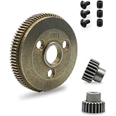 Spur Gear Set Steel 48P 86T | Fit for 1/10 Traxxas Slash 2WD Rustler 2WD Stampede 2WD Parts with 19T 21T Pinions Gear Sets Replace 4686