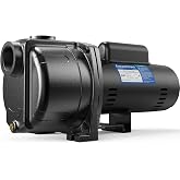 AQUASTRONG 2 HP Shallow Well Jet/Centrifugal Pump, 230V, 5200 GPH, Durable Cast Iron Booster Pump for Lawn Sprinkler, Garden Irrigation